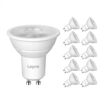 LEPRO 200084-WW-EU-10 GU10 dimmbare LED-Lampe, 4,5 W, 345 lm, 2700 K, 38°, 10er-Pack