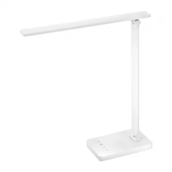 LEPRO 310003 LED-Schreibtischlampe, 700 lm, 5 Farbtemperaturen, Touch-Dimmer, USB-Ladeanschluss, Weiß