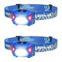 LEPRO 320014-B-2 Stirnlampe 2er-Pack, 1200 Lumen, USB-C wiederaufladbar, IPX5 wasserdicht, Bewegungssensor, 5 Modi