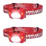 LEPRO 320014-R-2 USB wiederaufladbare LED-Stirnlampe, 2er-Pack, 200 Lumen, IPX4 wasserdicht, 5 Modi mit Rotlicht, USB-C-Ladung, verstellbares Stirnband