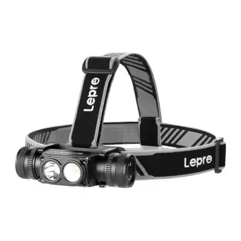 LEPRO 320018 Wiederaufladbare LED-Stirnlampe mit Bewegungssensor, 1000 Lumen, USB-C-Ladung, IPX4