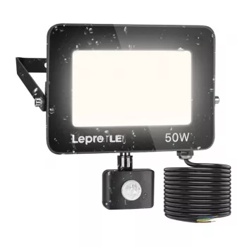 LEPRO 50W 5000K IP65 LED-Flutlicht mit Bewegungssensor