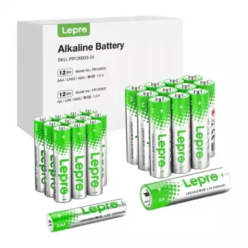 LEPRO PR130003-24 AA/AAA Alkaline-Batterien, 24er-Pack | 1,5V langlebige Leistung
