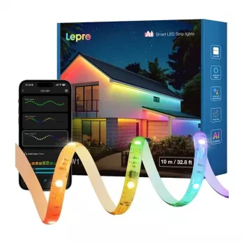 Lepro SW1 10m Wi-Fi Bluetooth RGBIC LED-Streifen