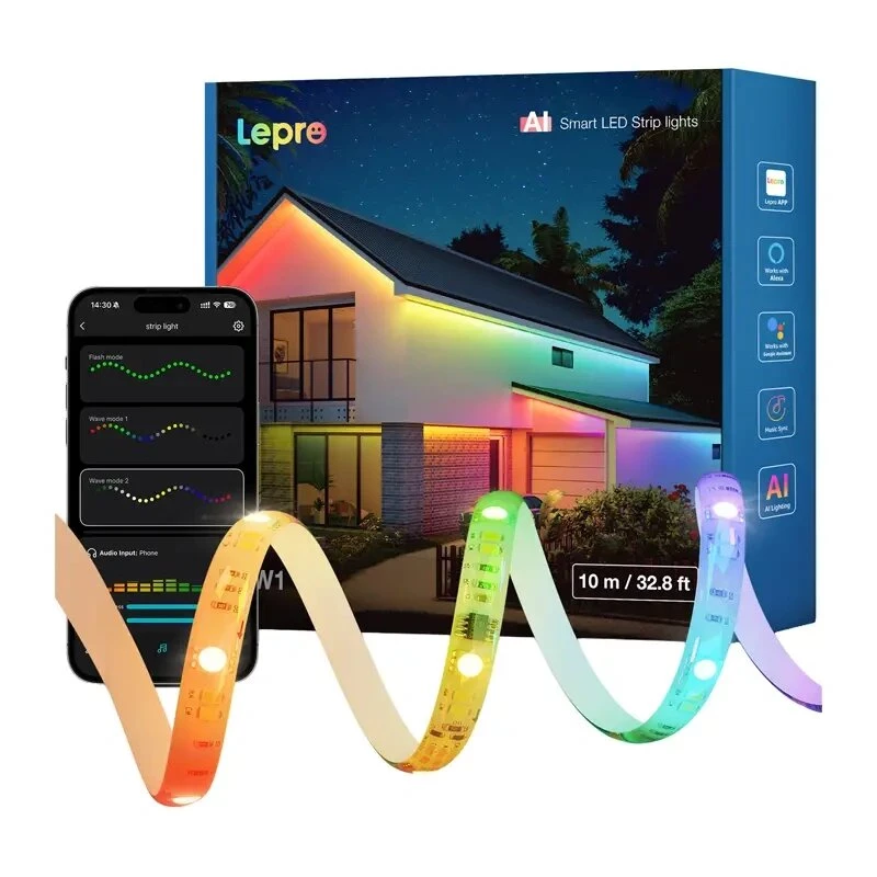Lepro SW1 10m Wi-Fi Bluetooth RGBIC LED-Streifen