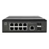 LevelOne Industrial PoE+ Switch 8x 2,5G PoE, 2x 1G, 2x 10G SFP+ Uplinks, Unmanaged, DIN-Schiene, IP30