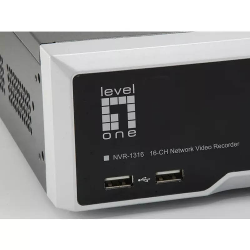 LevelOne NVR-1612 16-Kanal 12MP 4-Bay Netzwerk-Videorekorder