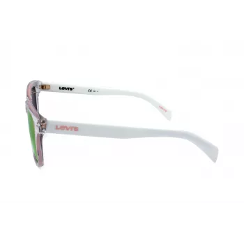 LEVI'S LV-1002-S-900 Unisex Rechteck-Sonnenbrille Schwarz/Grau 53mm