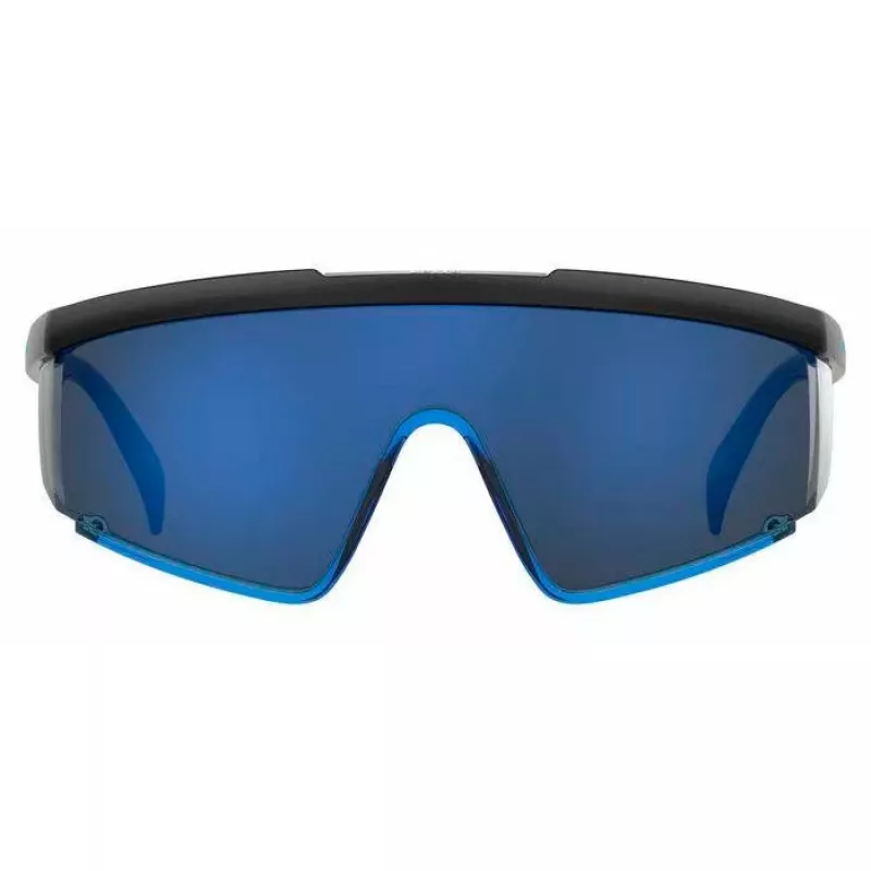 Levi's LV-1008-S-OY4 Unisex Shield Sonnenbrille - Schwarzer Rahmen Graue Gläser UV400