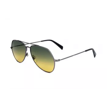 Levi's LV-1012-S-R80 Unisex Rechteckige Sonnenbrille Havana/Braun 57mm