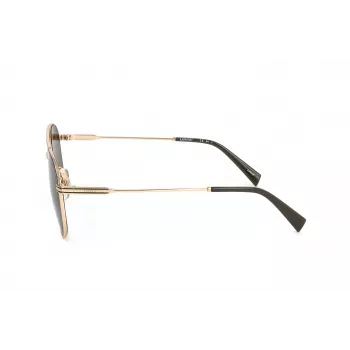 LEVI'S LV-1013-S-J5G Unisex Rechteck-Sonnenbrille - Schwarzer Rahmen, graue Gläser, 54 mm