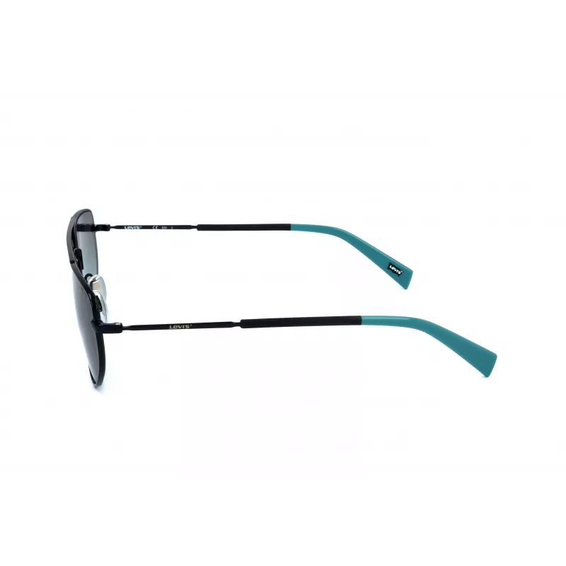 LEVI'S LV-1018-S-807 Unisex-Sonnenbrille, Schwarzer Rahmen, Graue Gläser, 59 mm