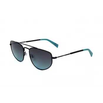 LEVI'S LV-1018-S-807 Unisex-Sonnenbrille, Schwarzer Rahmen, Graue Gläser, 59 mm