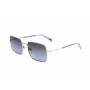 LEVI'S LV-1019-S-BL Unisex Rechteck-Sonnenbrille - Schwarzer Rahmen, Rauchgraue Gläser 57mm
