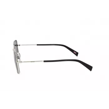 LEVI'S LV-1019-S-IR Unisex Sonnenbrille - Schwarzer Rahmen, Graue Gläser, 57 mm