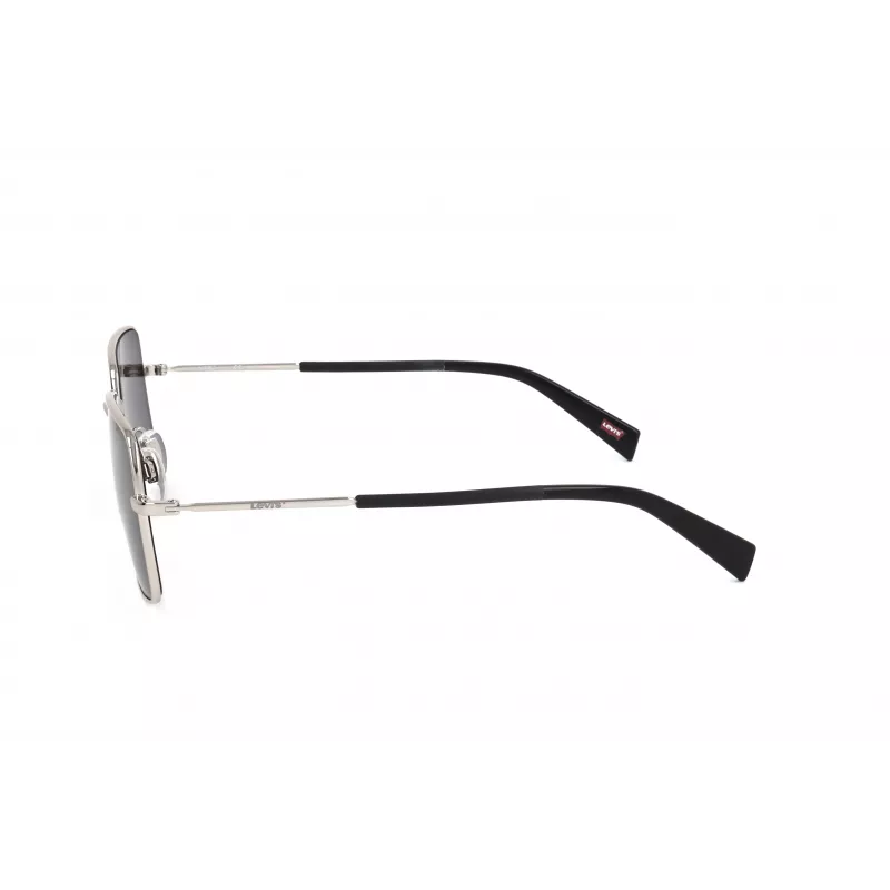 LEVI'S LV-1019-S-IR Unisex Sonnenbrille - Schwarzer Rahmen, Graue Gläser, 57 mm
