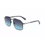 LEVI'S LV-1021-S-807 Unisex-Sonnenbrille - Schwarzer Acetatrahmen, graue Polycarbonatgläser, 58 mm