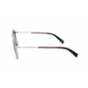 Levi's LV-1021-S-RD Unisex Sonnenbrille - Schwarzer Rahmen, Graue Gläser, 58 mm