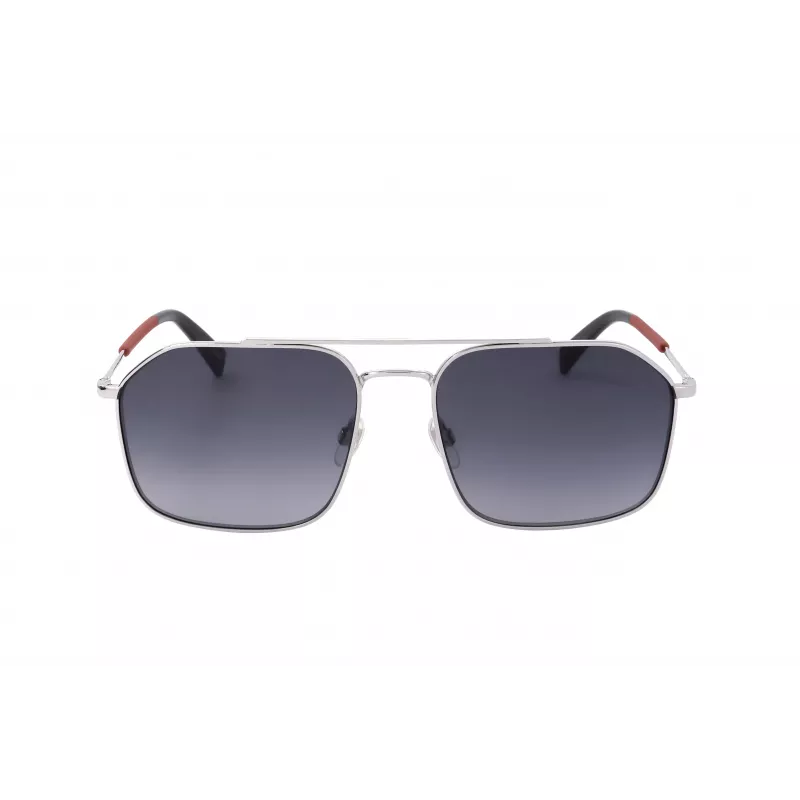 Levi's LV-1021-S-RD Unisex Sonnenbrille - Schwarzer Rahmen, Graue Gläser, 58 mm