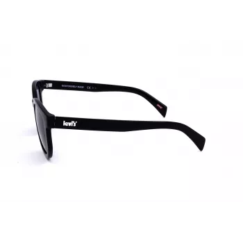 LEVI'S LV-1022-S-807 Unisex Square Sonnenbrille Schwarz/Grau 51mm