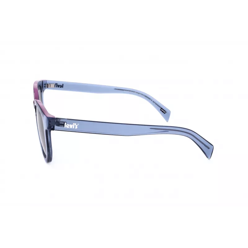LEVI'S LV-1022-S-PJP Unisex Rechteck-Sonnenbrille - Havanna Acetatrahmen, grüne polarisierte Gläser, 51 mm