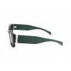 LEVI'S LV-1033-S-1ED Unisex Rechteck-Sonnenbrille - Schwarzer Rahmen Graue Gläser 53mm