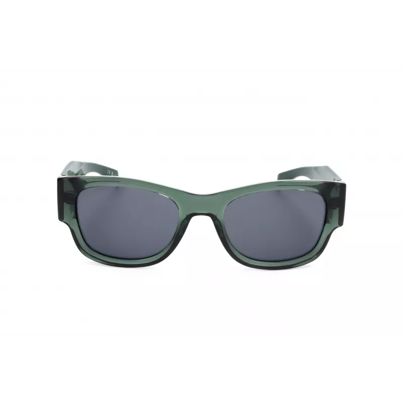 LEVI'S LV-1033-S-1ED Unisex Rechteck-Sonnenbrille - Schwarzer Rahmen Graue Gläser 53mm