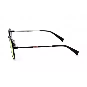 LEVI'S LV-1035-S-003 Unisex Sonnenbrille, Schwarzer Rahmen, Graue Gläser, 51/22/140 mm