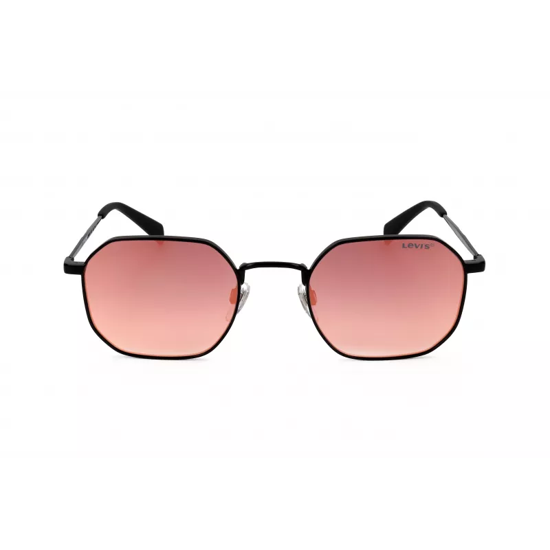 LEVI'S LV-1035-S-003 Unisex Sonnenbrille, Schwarzer Rahmen, Graue Gläser, 51/22/140 mm