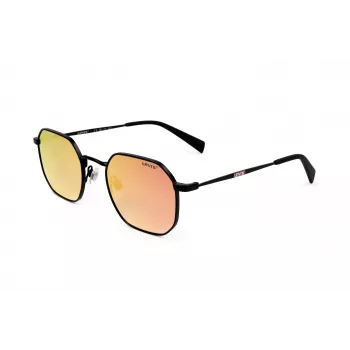 LEVI'S LV-1035-S-003 Unisex Sonnenbrille, Schwarzer Rahmen, Graue Gläser, 51/22/140 mm