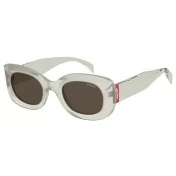 LEVI'S LV-1080-S-DLD Damen-Sonnenbrille - Havana/Schildpatt-Fassung, braune Gläser, 49 mm