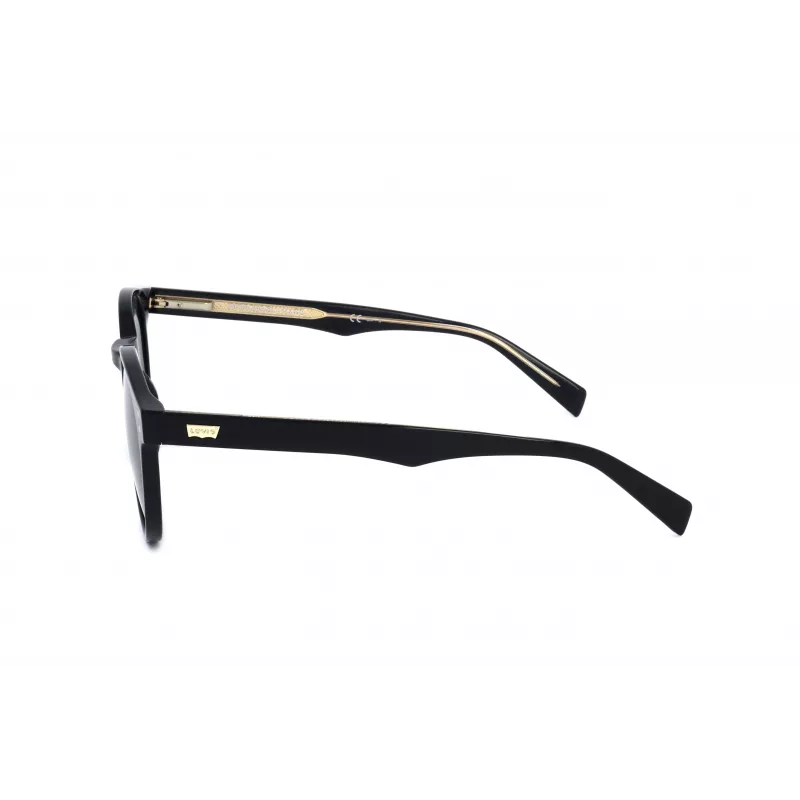LEVI'S LV-5005-S-807 Herren-Sonnenbrille Schwarzer Rahmen Graue Gläser 50mm