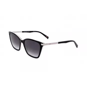 LEVI'S LV-5017-S-80S Damen-Sonnenbrille, eckig, graue Gläser, 55 mm