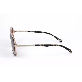 LEVI'S LV-5018-S-MS5 Damen Rechteck-Sonnenbrille - Havanna/Schildpatt Acetatrahmen, Braune Polycarbonat-Gläser, UV400-Schutz, 54/20/145 mm