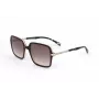 LEVI'S LV-5018-S-MS5 Damen Rechteck-Sonnenbrille - Havanna/Schildpatt Acetatrahmen, Braune Polycarbonat-Gläser, UV400-Schutz, 54/20/145 mm