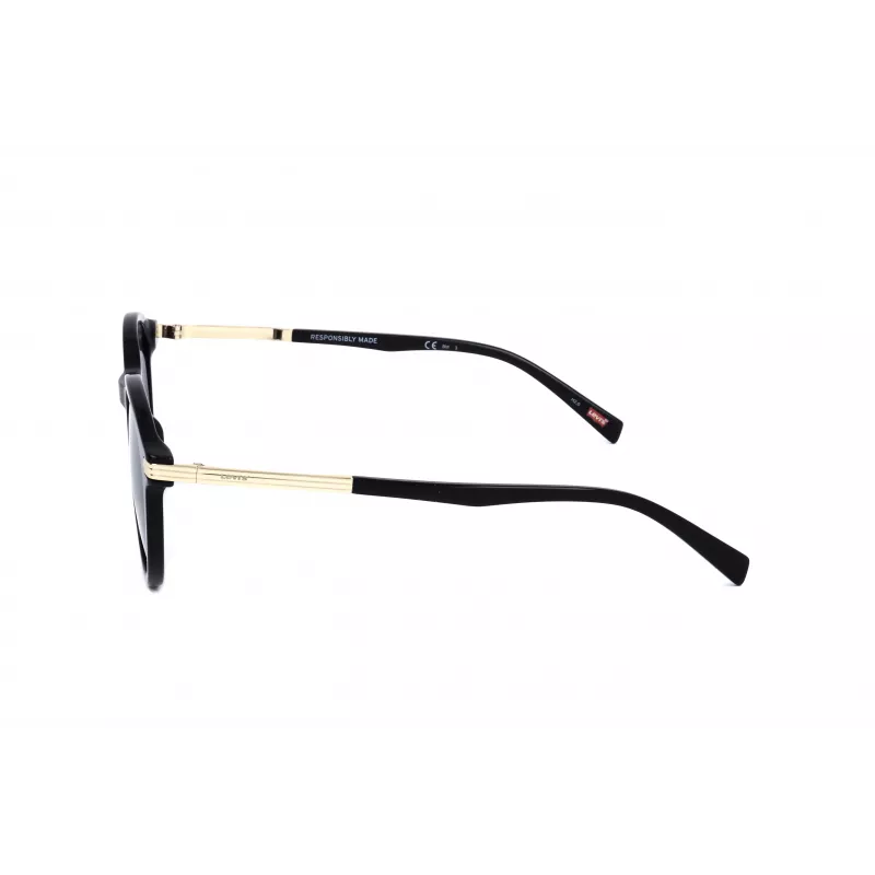 LEVI'S LV-5021-S-807 Damen eckige Sonnenbrille Schwarz/Grau 51mm