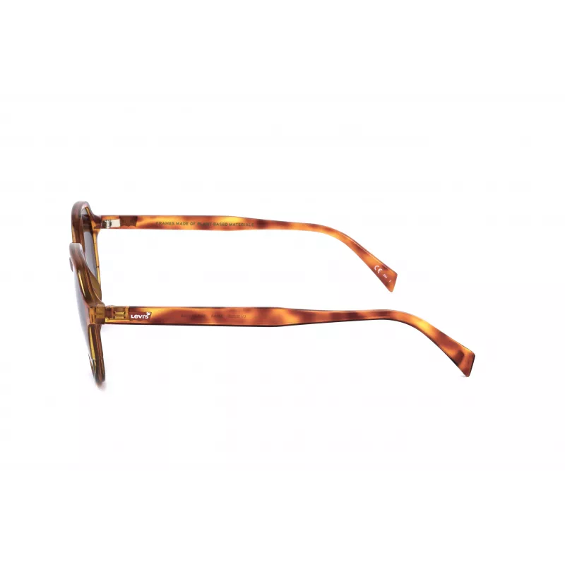 LEVI'S LV-5023-S-581 Unisex Sonnenbrille Havanna Acetatrahmen Graue Polycarbonatgläser 54mm