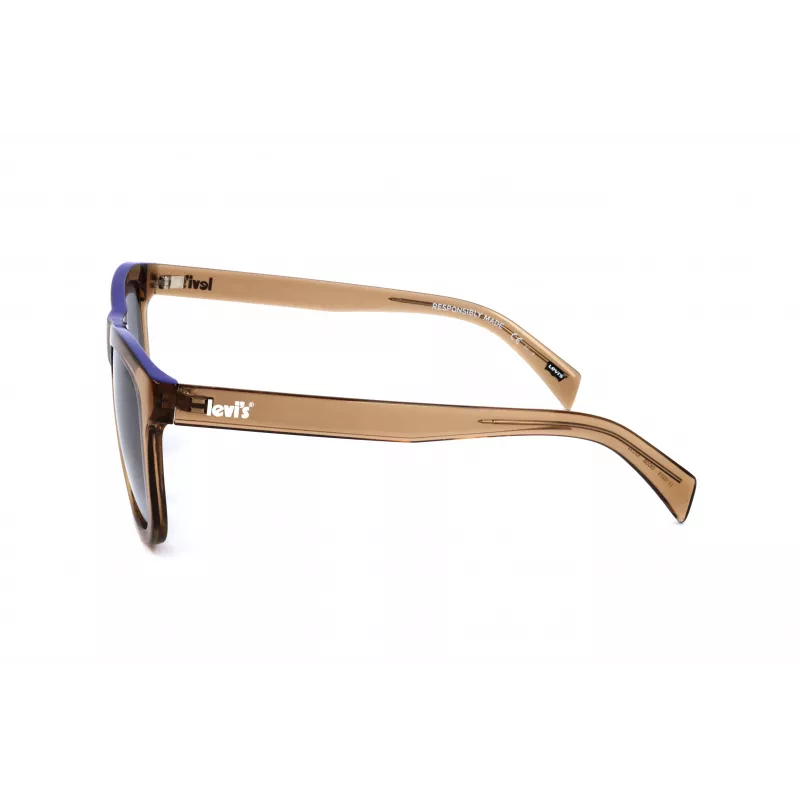 LEVI'S LV1023S09GB Unisex Sonnenbrille - Matt Schwarzer Rahmen, Graue Gläser, 53 mm