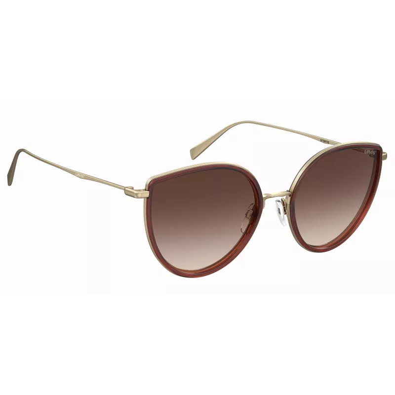 Levi's LV5011S09QF7H Damen-Sonnenbrille Havanna Acetat Braun Verlauf 56/17/145 mm