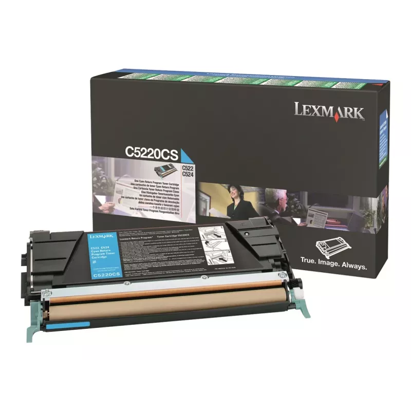 Lexmark C5220CS Cyan Toner Cartridge - Original - für C522, C524, C530, C532, C534