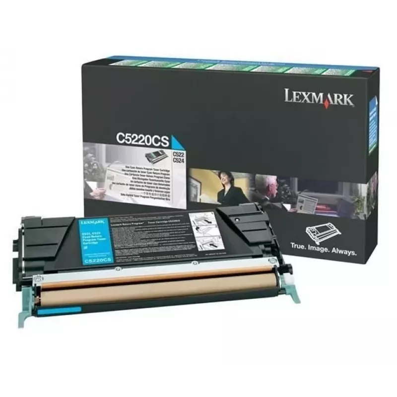 Lexmark C5220CS Cyan Toner Cartridge - Original - für C522, C524, C530, C532, C534