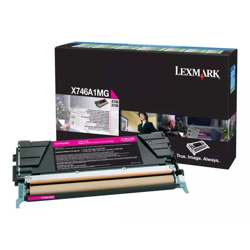 Lexmark X746A1MG Original Toner Cartridge Magenta für X746de, X748de, X748de LDS, X748de Statoil, X748dte