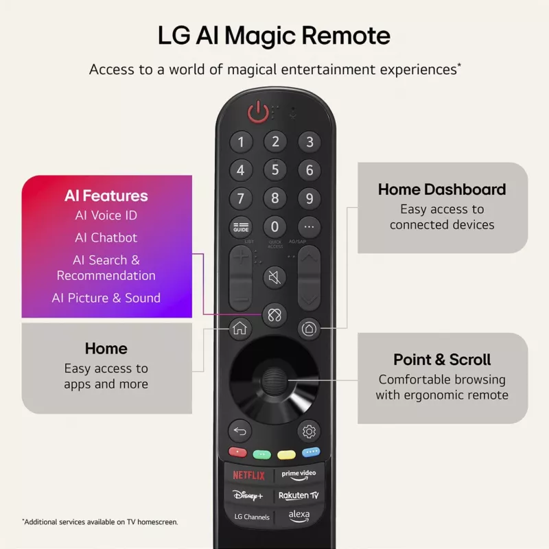 LG Electronics OLED42C6ELB 42-Zoll 4K OLED-Fernseher, Schwarz, 120 Hz, Triple-Tuner, webOS Smart TV