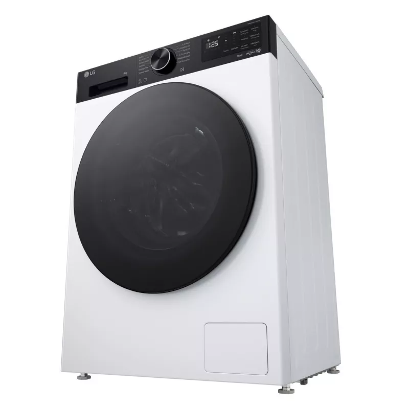 LG F2X50S8TKB 8 kg 1200 rpm Frontlader-Waschmaschine mit AI DD, Dampf & Wi-Fi - Weiß