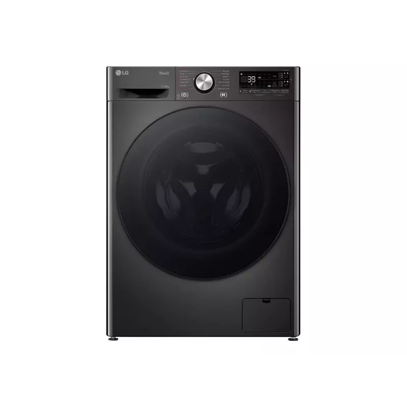 LG F4DR711S2BA Wasch-Trockner-Kombination, 11 kg Waschen, 6 kg Trocknen, 1400 U/min, A/D Energie, Frontlader, Black Steel, Wi-Fi, Dampf, Direct Drive, TFT-Display