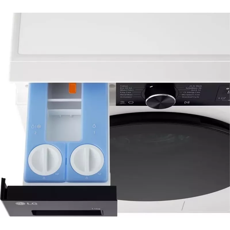 LG F4X5511TKB 11 kg Frontlader-Waschmaschine mit AI DD™ und Steam™ - Black Steel
