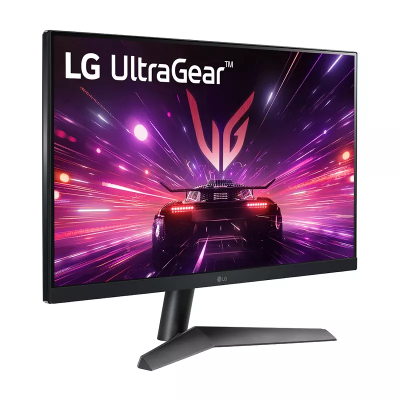 LG UltraGear 24GS60F-B 23,8 Zoll Full HD IPS Gaming Monitor 180Hz 1ms mit AMD FreeSync Premium, HDR10, höhenverstellbarem Standfuß, Schwarz