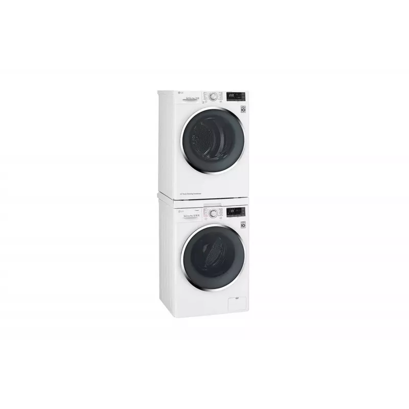 LG WashTower DSTWH.ABWQKEU - 20 kg Waschmaschine & 10 kg Wärmepumpentrockner, Weiß