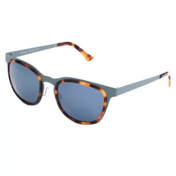 LGR GLOR-BLUE39 Unisex-Sonnenbrille 49/22/145 mm blaue Gläser schwarzer Rahmen