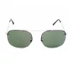 LGR Maasa Sonnenbrille Schwarz - Rechteckiger Acetatrahmen mit grauen Mineralgläsern - 54/18/145 mm